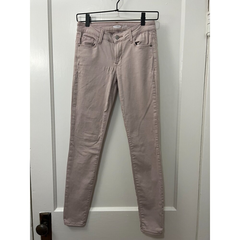 Old Navy Women's Rockstar Super Skinny Built-In Warm Jeans Pink Size 0